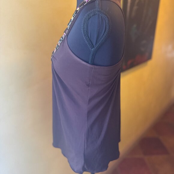 BCX Y2K Embellished Beaded Racerback Tank Top – Size Small - Picture 3 of 5